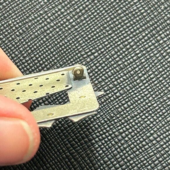 RZM Sterling Signed Abstract Rectangular Brooch - Picture 7 of 9